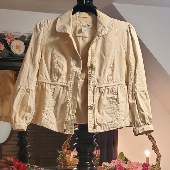LONDONJEAN Jackets & Blazers - Moda International London Jean Chino Jacket Khaki Small
